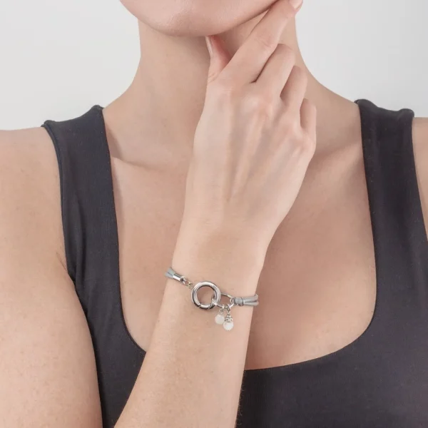 Boho Unity Bracelet Leather Light Grey | COEUR DE LION Cheap