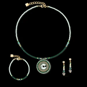 Bracelet Amulet Glamorous Green Gold | COEUR DE LION Cheap