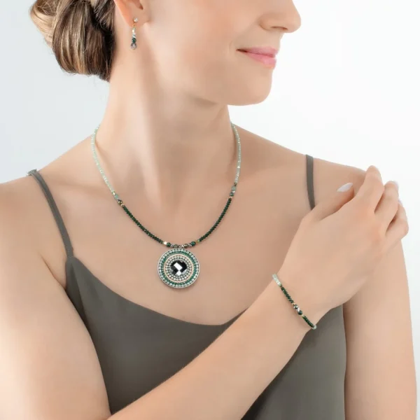 Bracelet Amulet Glamorous Green Gold | COEUR DE LION Cheap