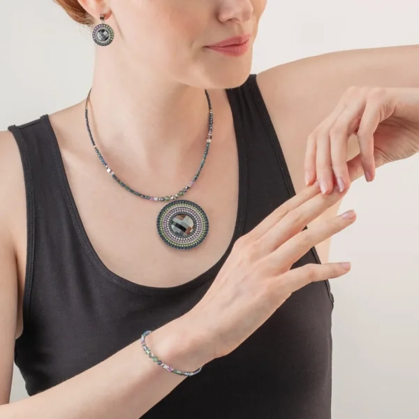 Bracelet Amulet Statement Dark Green | COEUR DE LION Clearance