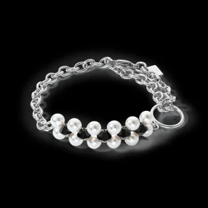 Bracelet Choker Mysterious Silver-Black | COEUR DE LION New