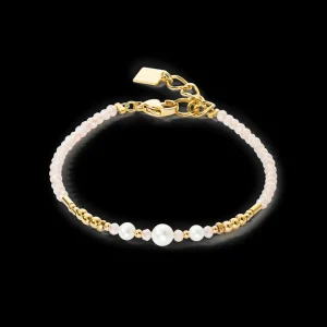 Bracelet Drops Freshwater Pearls Gold | COEUR DE LION Best