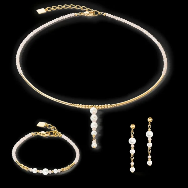 Bracelet Drops Freshwater Pearls Gold | COEUR DE LION Best