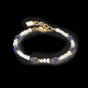 Bracelet Flow Freshwater Pearls & Sodalite Gold | COEUR DE LION Clearance