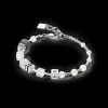 Bracelet Geocube® Fusion Precious Pearl Mix Silver-Grey | COEUR DE LION New