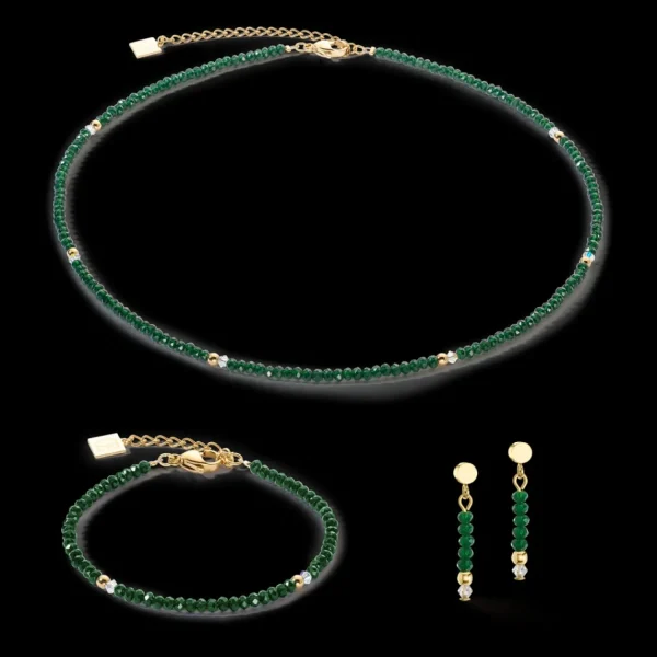 Bracelet Little Twinkle Gold-Dark Green | COEUR DE LION Hot