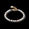 Bracelet Romantic Freshwater Pearls & Rose Quartz Gold | COEUR DE LION Store