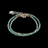 Bracelet Small Crystal Rose Gold & Petrol | COEUR DE LION Best Sale