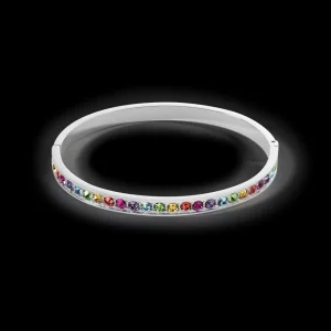 Bracelet Stainless Steel & Crystals Silver Multicolor 17 | COEUR DE LION Outlet