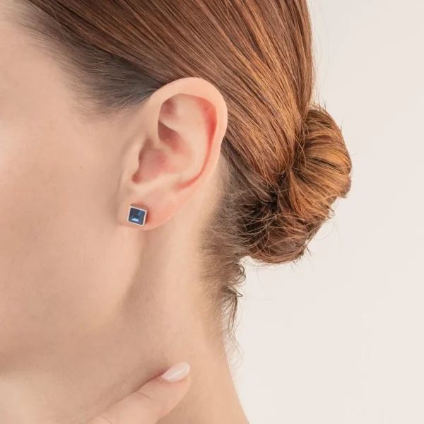 Brilliant Square Big Earrings Silver Montana | COEUR DE LION Discount