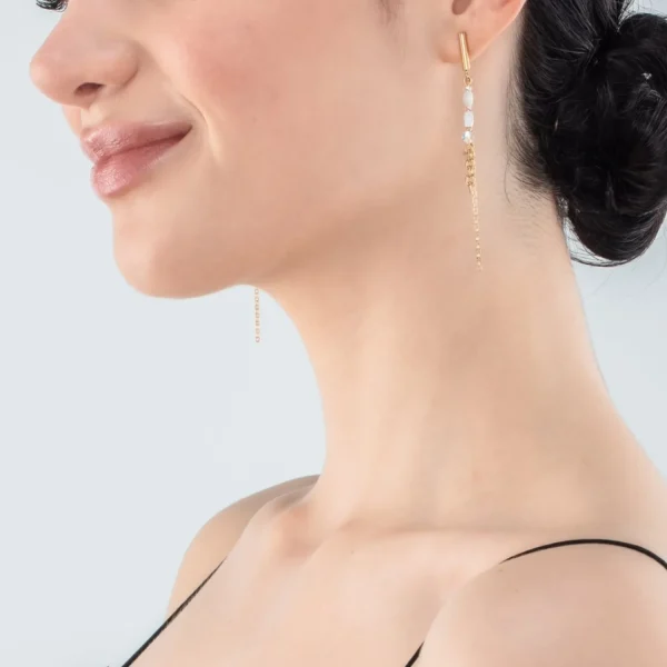 Brilliant Square Layer Earrings Gold | COEUR DE LION Best Sale