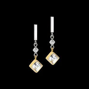 Brilliant Square Precious Earrings Multicolour Romantic Pastel | COEUR DE LION Discount