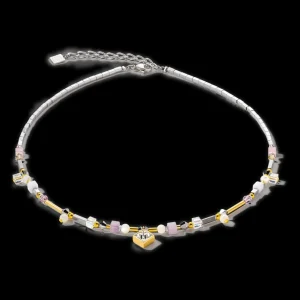 Brilliant Square Precious Necklace Multicolour Romantic Pastel | COEUR DE LION Hot