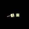 Brilliant Square Small Earrings Gold Green | COEUR DE LION Cheap