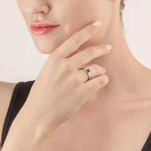 Brilliant Square Small Ring Silver Montana | COEUR DE LION Store