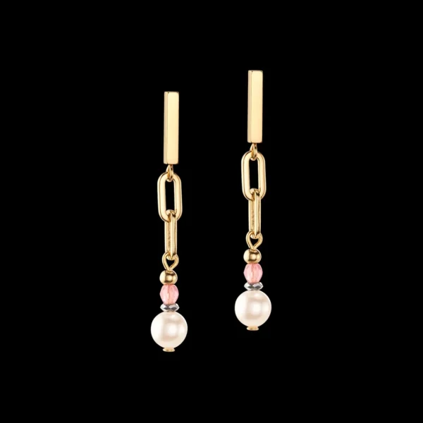 Classic Layer Earrings Gold Multicolour | COEUR DE LION Shop