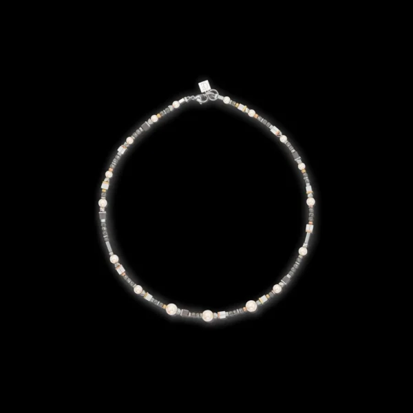 Classic Layer Necklace Silver Grey | COEUR DE LION Outlet
