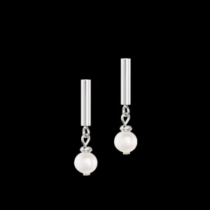 Classy Freshwater Pearl Earrings Silver | COEUR DE LION Outlet