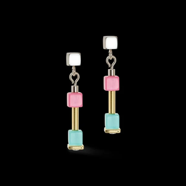 Cube Story Delicate Earrings Multicolor Spring | COEUR DE LION Clearance