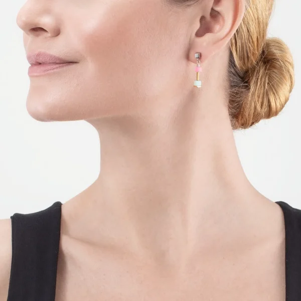 Cube Story Delicate Earrings Multicolor Spring | COEUR DE LION Clearance