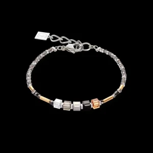 Cube Story Minimalistic Sparkling Bracelet Grey Gold | COEUR DE LION Cheap