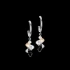 Dancing Crystals Earrings Silver Black | COEUR DE LION New