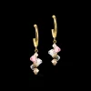 Dancing Crystals Earrings Gold Light Rose | COEUR DE LION Online