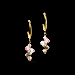 Dancing Crystals Earrings Gold Light Rose | COEUR DE LION Flash Sale