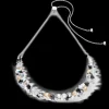 Dancing Crystals Necklace Silver Black | COEUR DE LION New