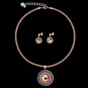 Earrings Amulet Crystals & Mesh Multicolour | COEUR DE LION Cheap