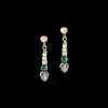 Earrings Amulet Glamorous Green Gold | COEUR DE LION Hot