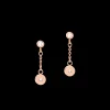 Earrings Coins & Chains Rose Gold-White | COEUR DE LION Store