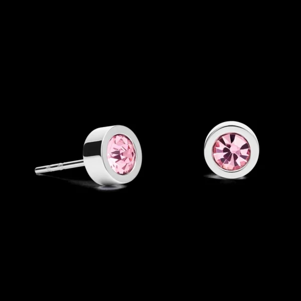 Earrings Crystal & Stainless Steel Silver Rose | COEUR DE LION Clearance