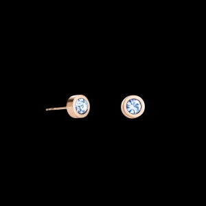 Earrings Crystal & Stainless Steel Light Blue | COEUR DE LION Online