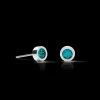 Earrings Crystal & Stainless Steel Silver Turquoise | COEUR DE LION Discount