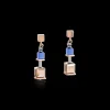 Earrings Geocube® Blue-Rose Gold | COEUR DE LION Clearance