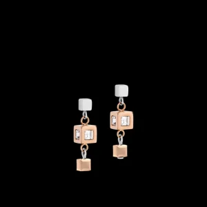 Earrings Geocube® Cluster Rose Gold | COEUR DE LION Clearance