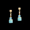 Earrings Geocube® Colour Couple Multicolour Rainbow-Gold | COEUR DE LION Cheap