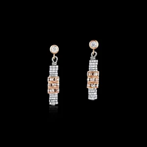 Earrings Haematite & Rhinestone Crystal | COEUR DE LION Discount