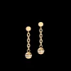 Earrings 4-In-1 Ball Stainless Steel Chain & Hematite Gold | COEUR DE LION Cheap