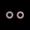 Earrings Ring Crystals Pave Rose Small & Stainless Steel Rose Gold & Silver | COEUR DE LION Discount