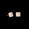 Earrings Square Stainlees Steel Rose Gold & Crystal | COEUR DE LION Best Sale