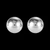 Earrings Stainless Steel Ball Large Silver | COEUR DE LION Online