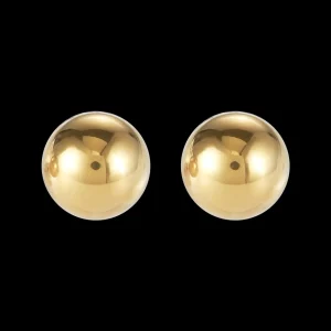 Earrings Stainless Steel Ball Large Gold | COEUR DE LION Hot