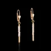 Earrings Waterfall Stainless Steel Rose Gold & Glass Nude | COEUR DE LION Outlet