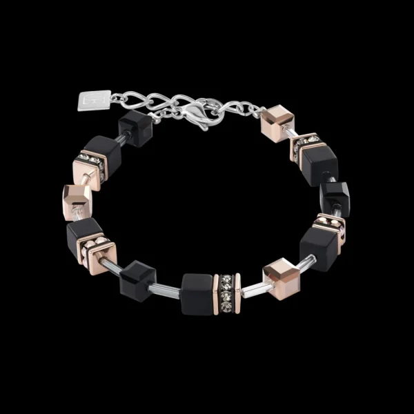 Geocube® Bracelet Onyx Black-Rose Gold | COEUR DE LION Outlet