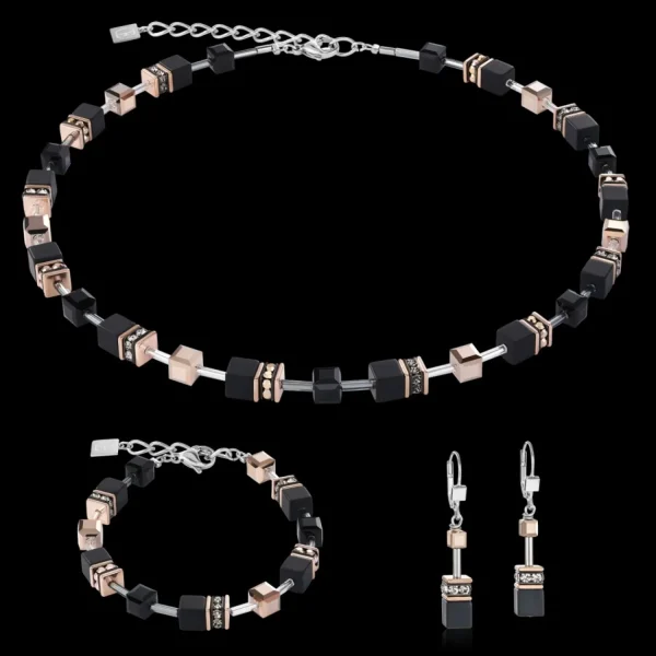 Geocube® Bracelet Onyx Black-Rose Gold | COEUR DE LION Best Sale