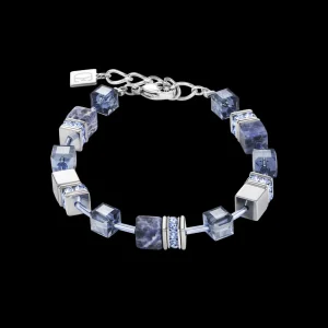 Geocube® Bracelet Sodalite & Haematite Blue | COEUR DE LION Shop