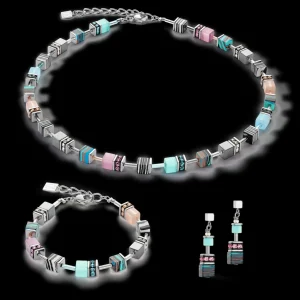 Geocube® Candy Earrings Aqua Pink | COEUR DE LION Best