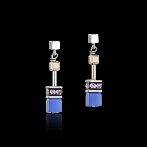 Geocube® Earrings Blue-Brown-Lilac | COEUR DE LION Discount